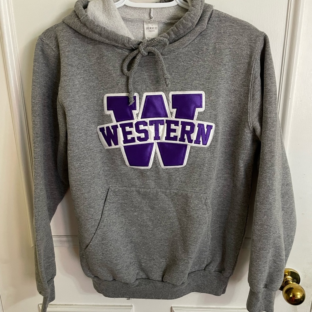 Nice UWO Western Hoodie with Embroidered logo Small